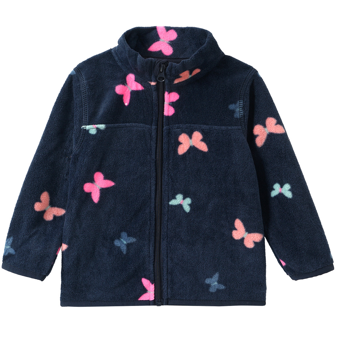 Baby fleecevest met vlinders