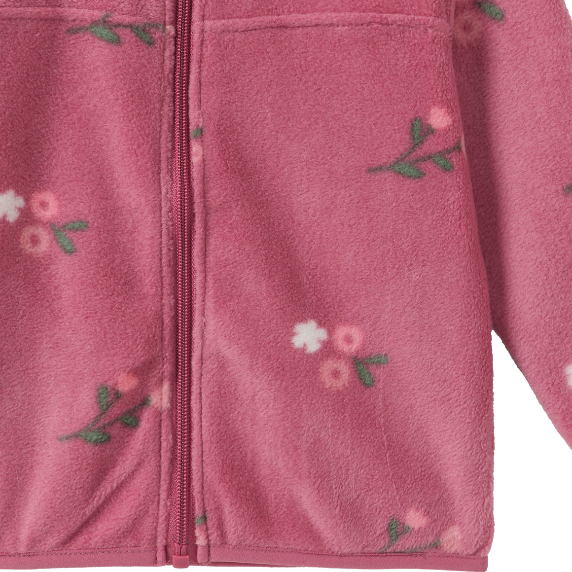 Baby Fleecejacke mit Blumen