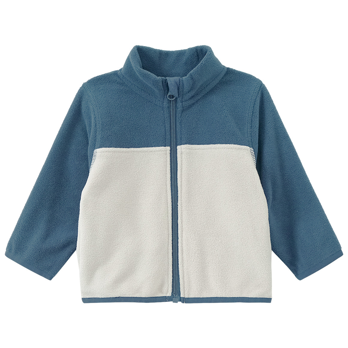 Baby fleece jack met opstaande kraag