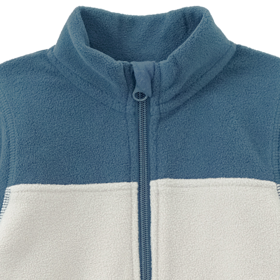 Baby fleece jack met opstaande kraag