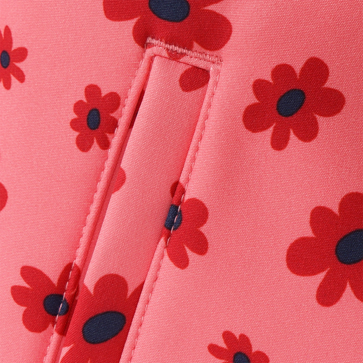 Mädchen Softshelljacke mit Blümchen-Print