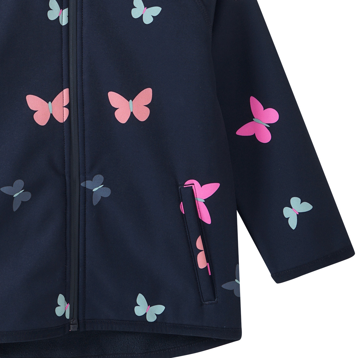 Mädchen Softshelljacke mit Allover-Print