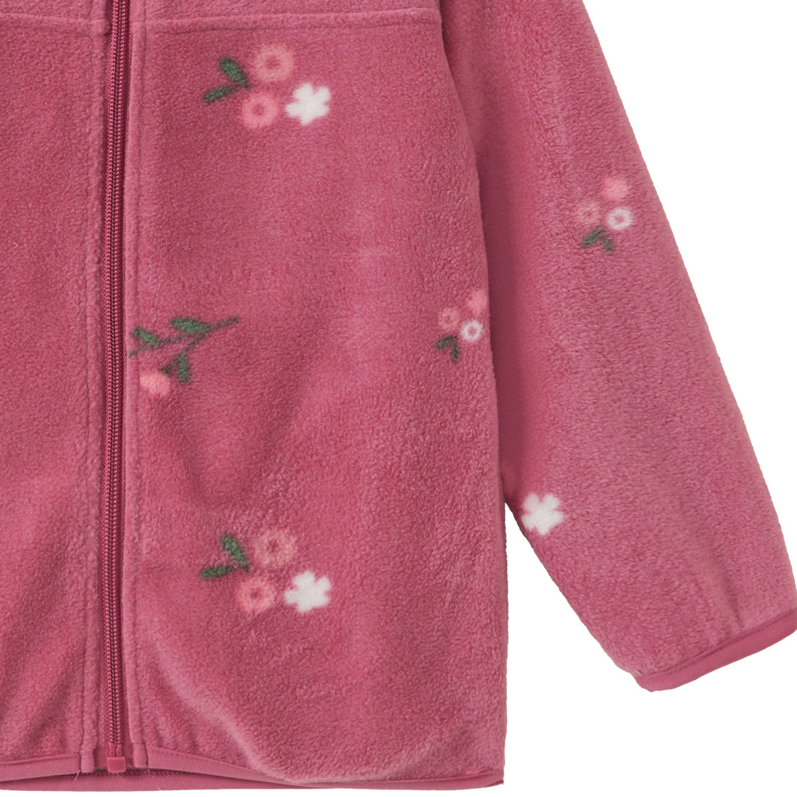 Fleecejack met bloemen voor meisjes
