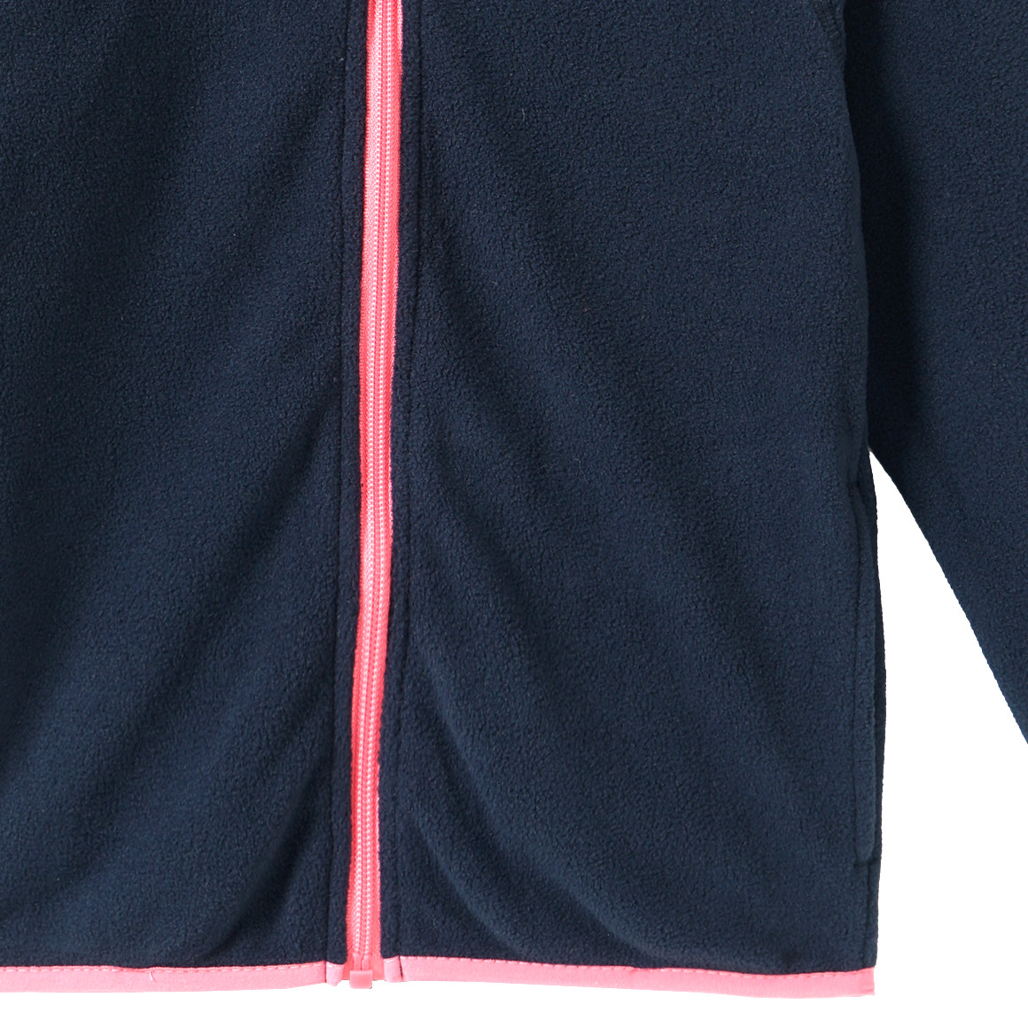 Fleecejack met opstaande kraag voor meisjes