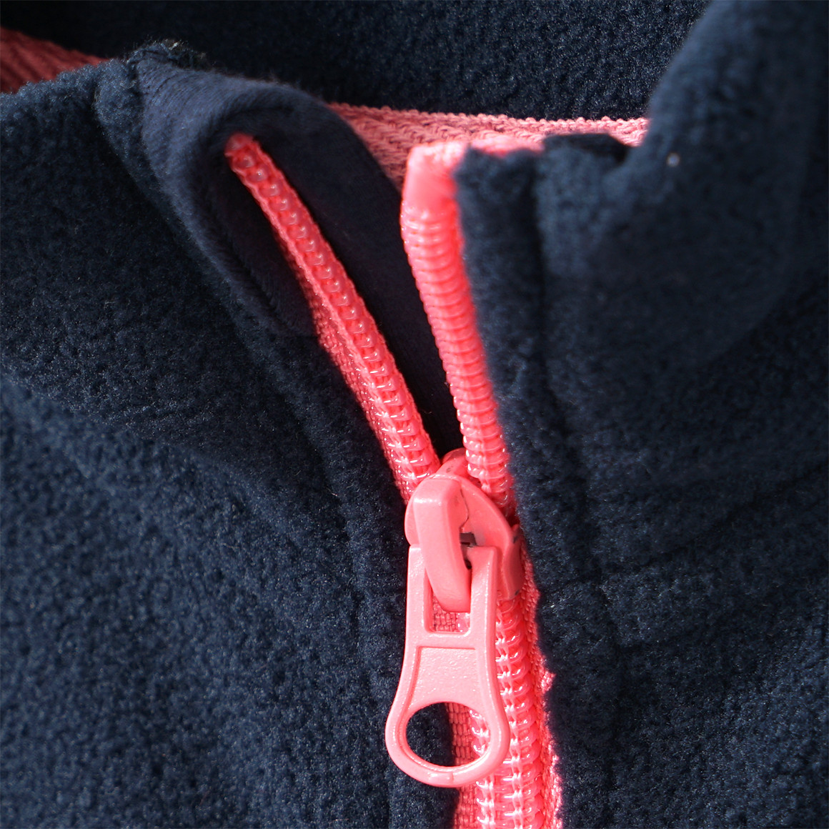 Fleecejack met opstaande kraag voor meisjes