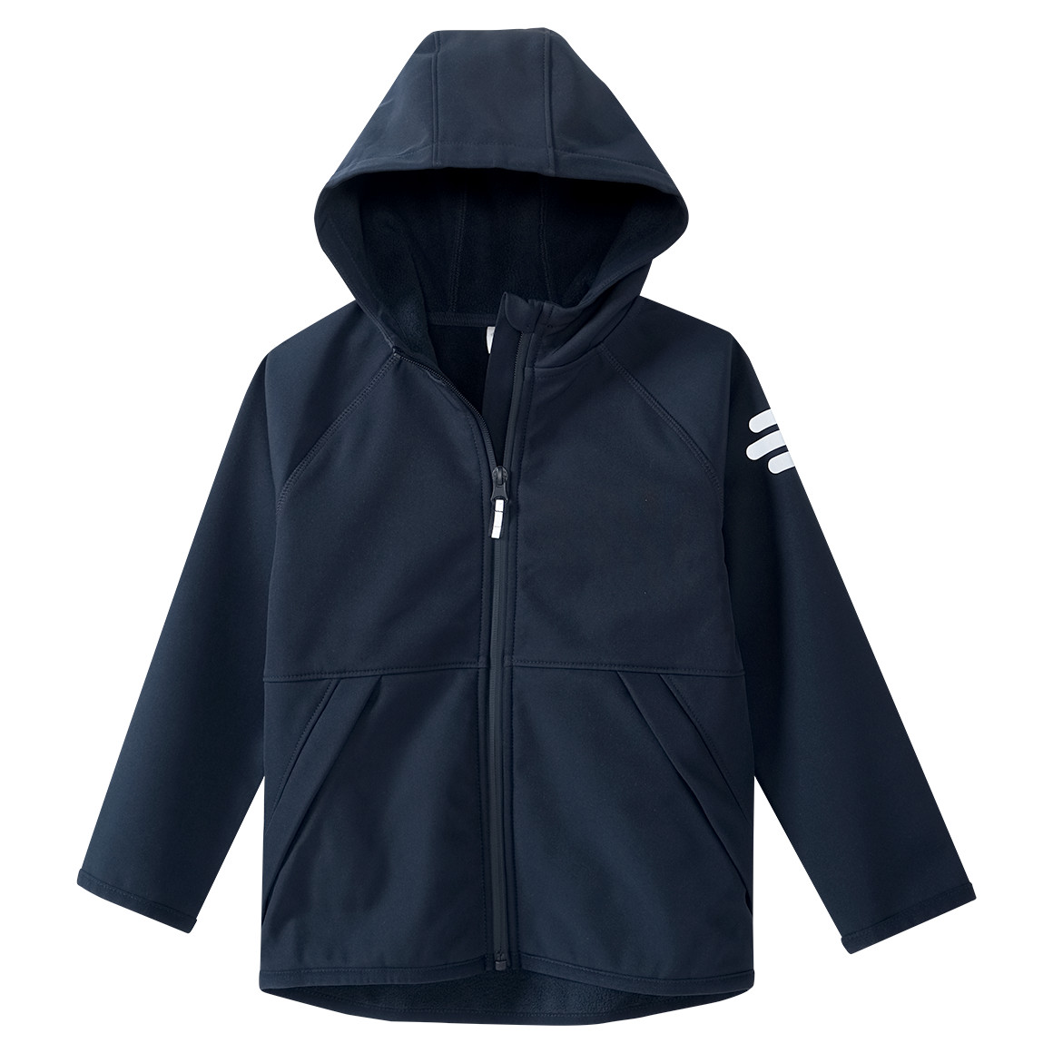 Softshell jongensjack met fleecevoering