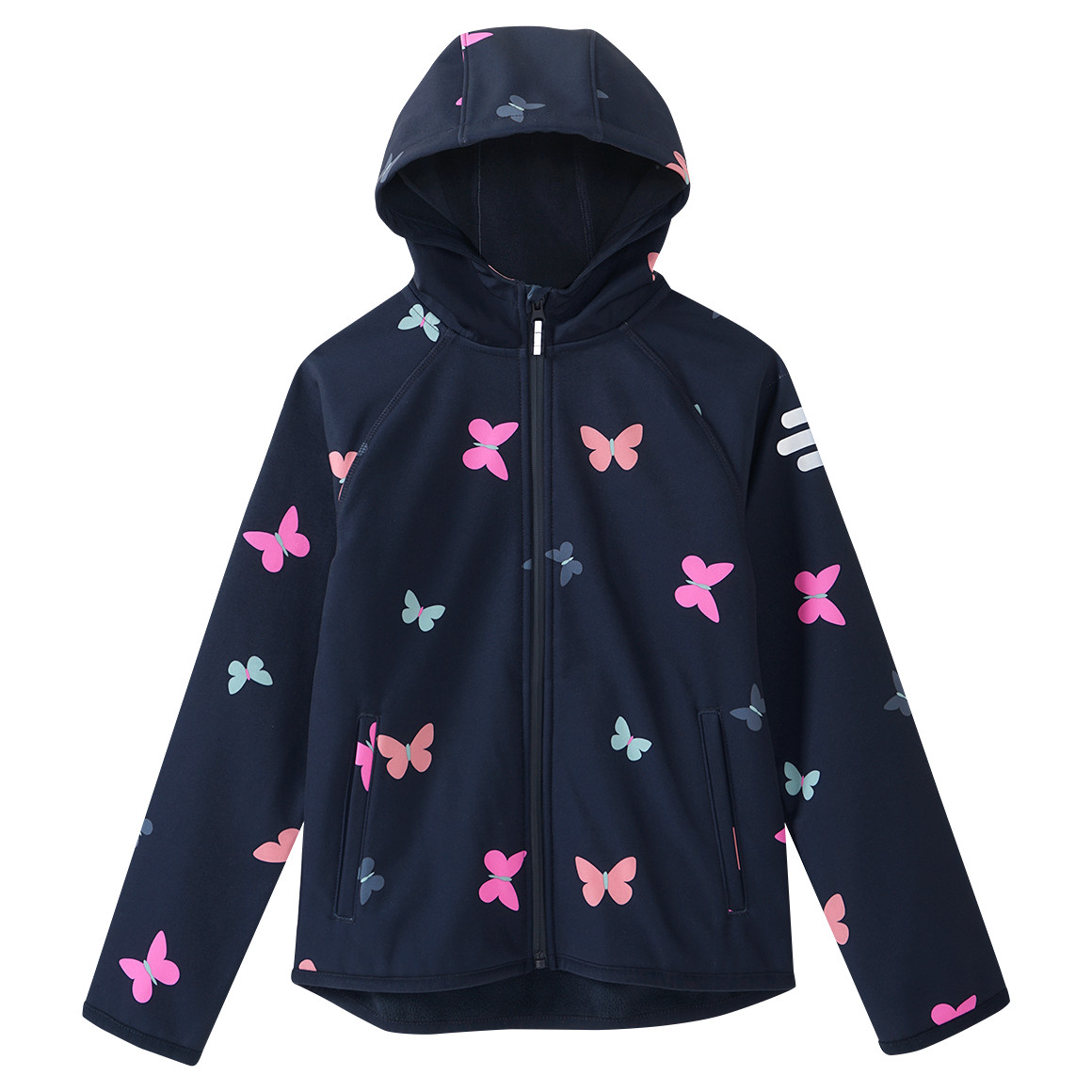 Mädchen Softshelljacke mit Allover-Print