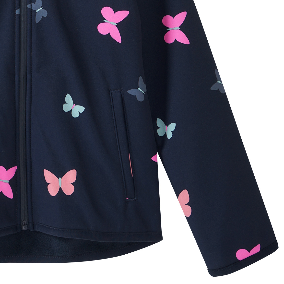 Mädchen Softshelljacke mit Allover-Print