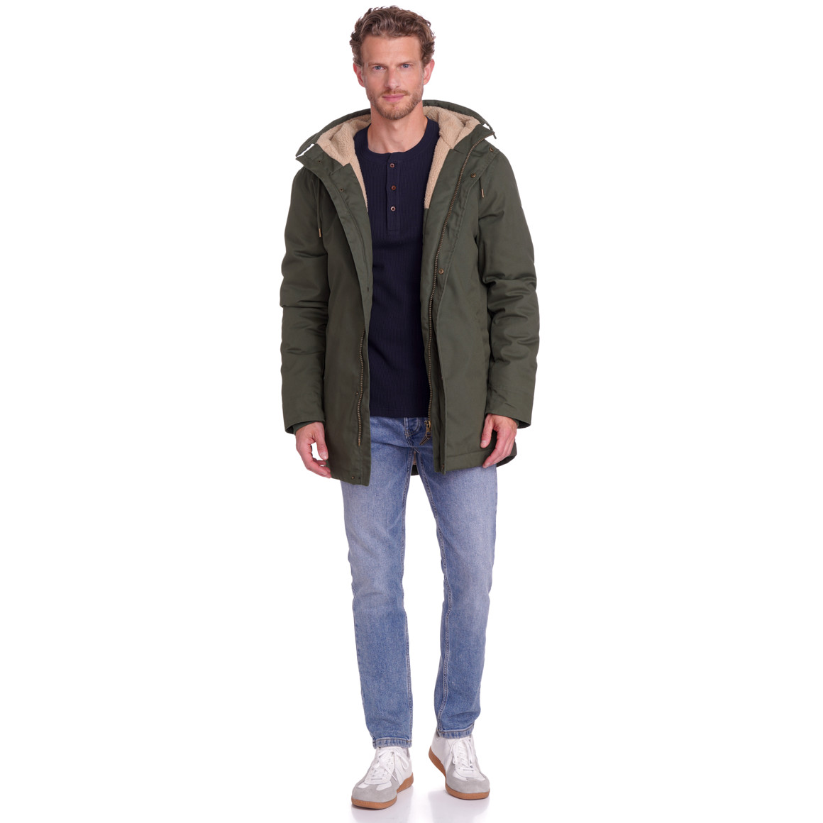 Herenparka met voering