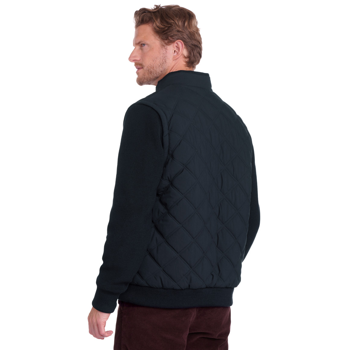 Herren Steppjacke mit Strickärmeln