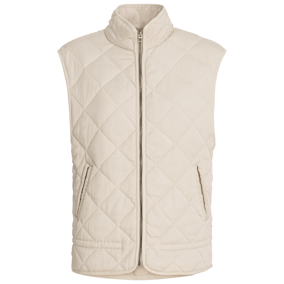 Gewatteerd gilet voor dames met rits