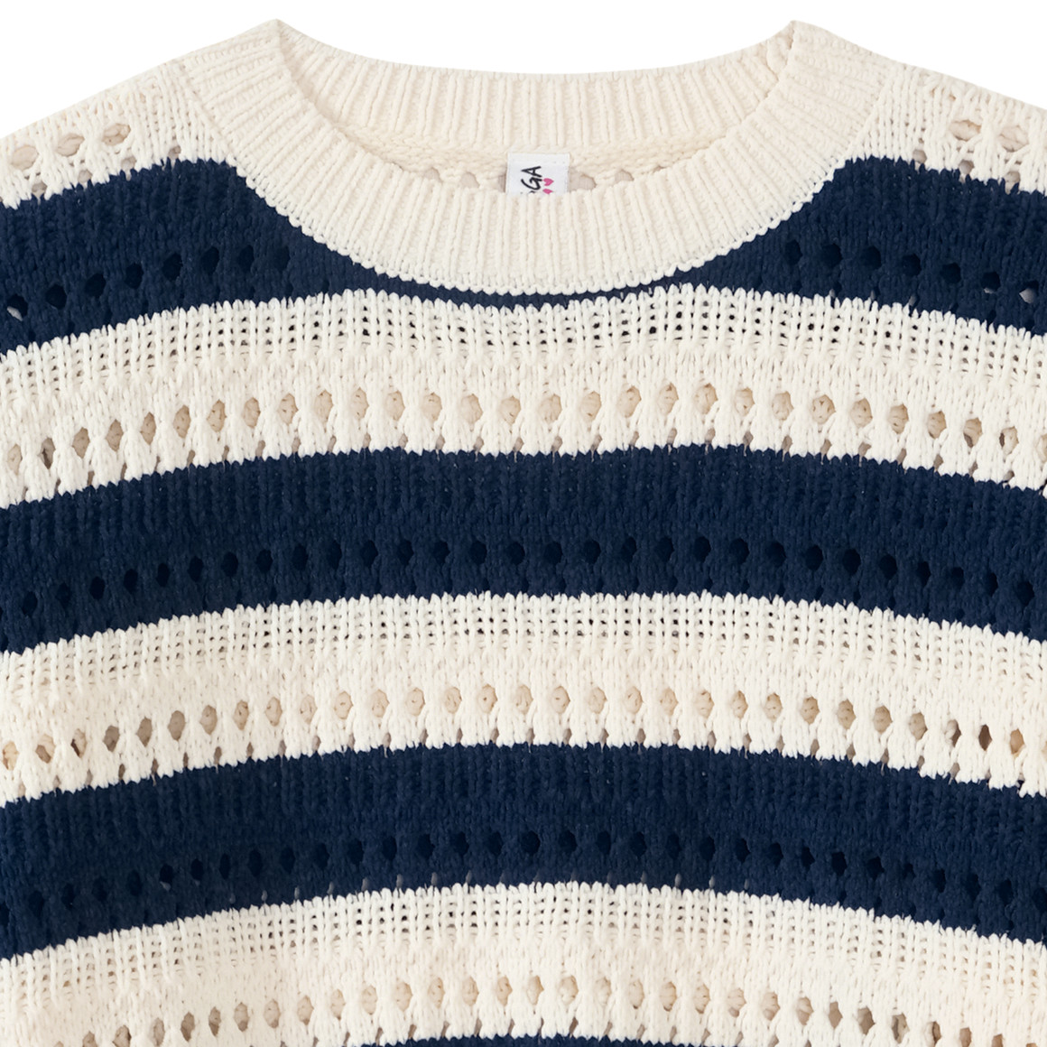 Mädchen Pullover mit Streifen