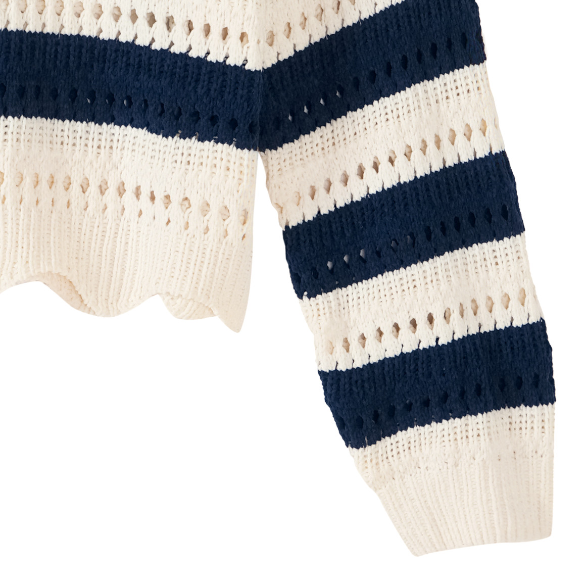 Mädchen Pullover mit Streifen