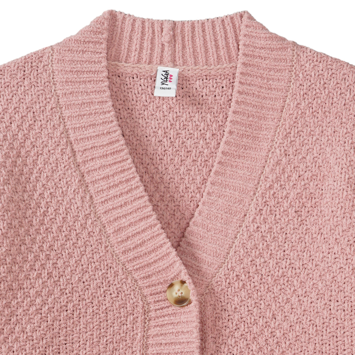 Mädchen Strickjacke mit gerippter Struktur