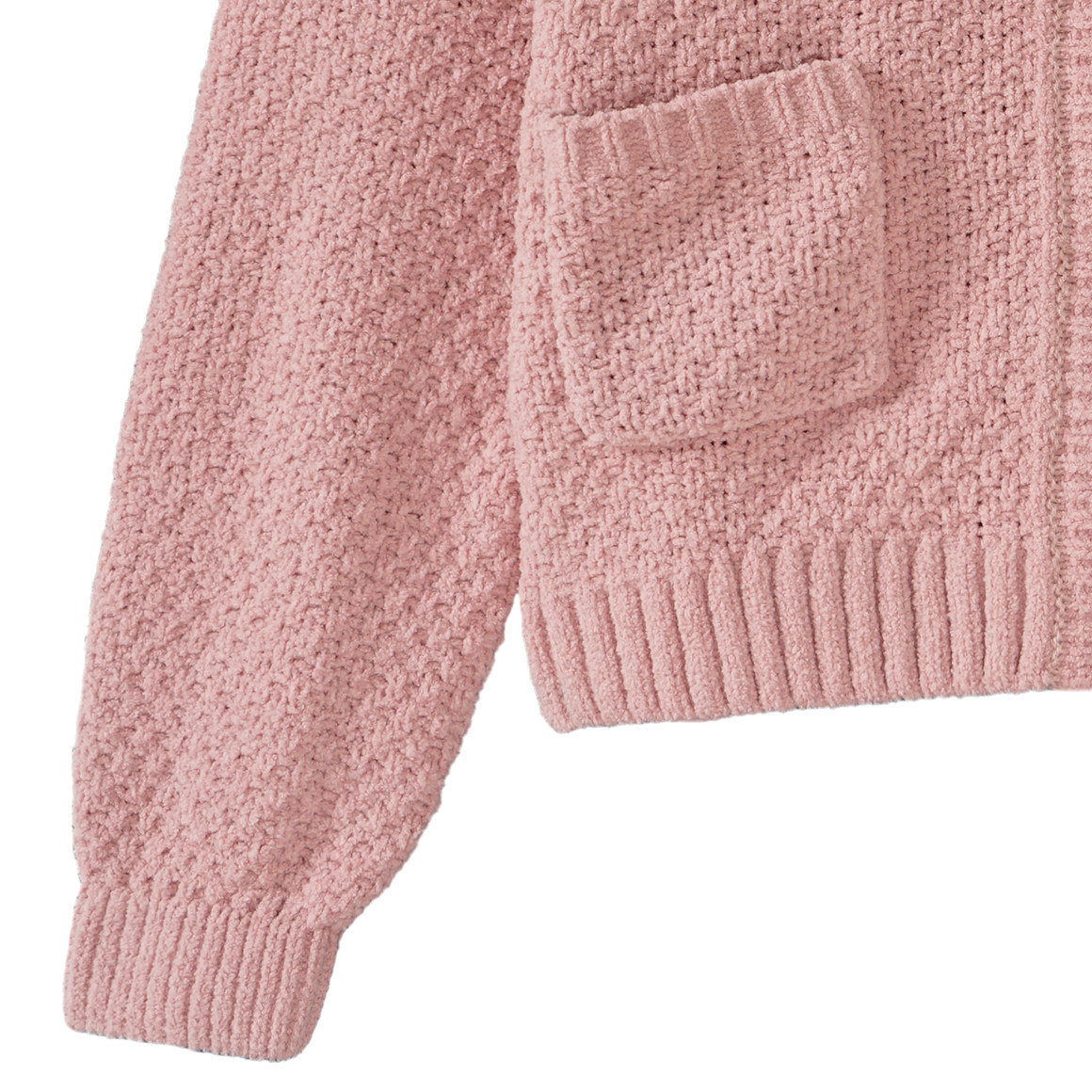 Mädchen Strickjacke mit gerippter Struktur