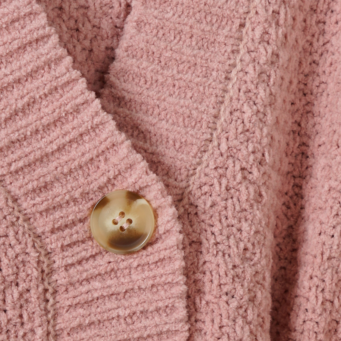 Mädchen Strickjacke mit gerippter Struktur