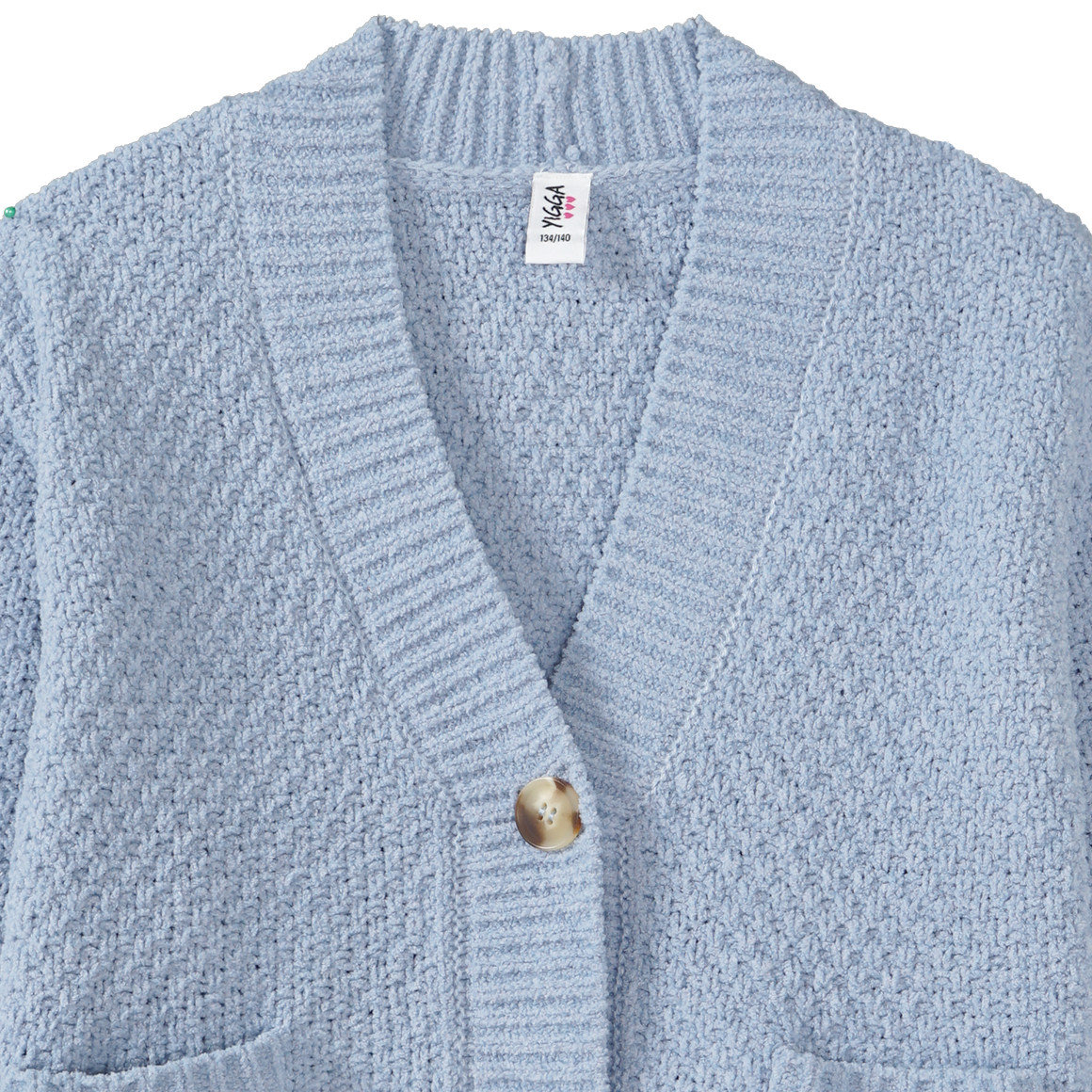 Mädchen Strickjacke mit gerippter Struktur