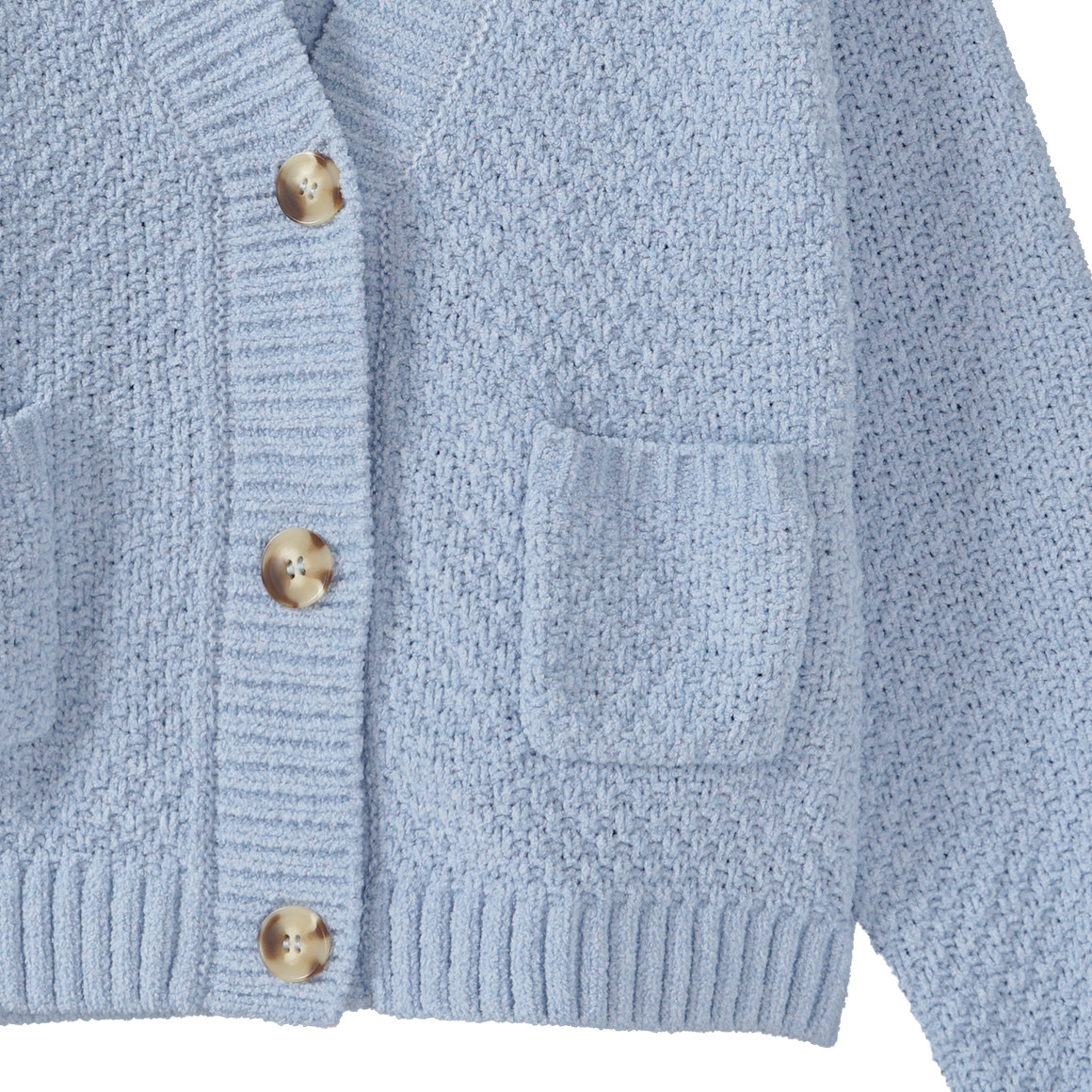 Mädchen Strickjacke mit gerippter Struktur