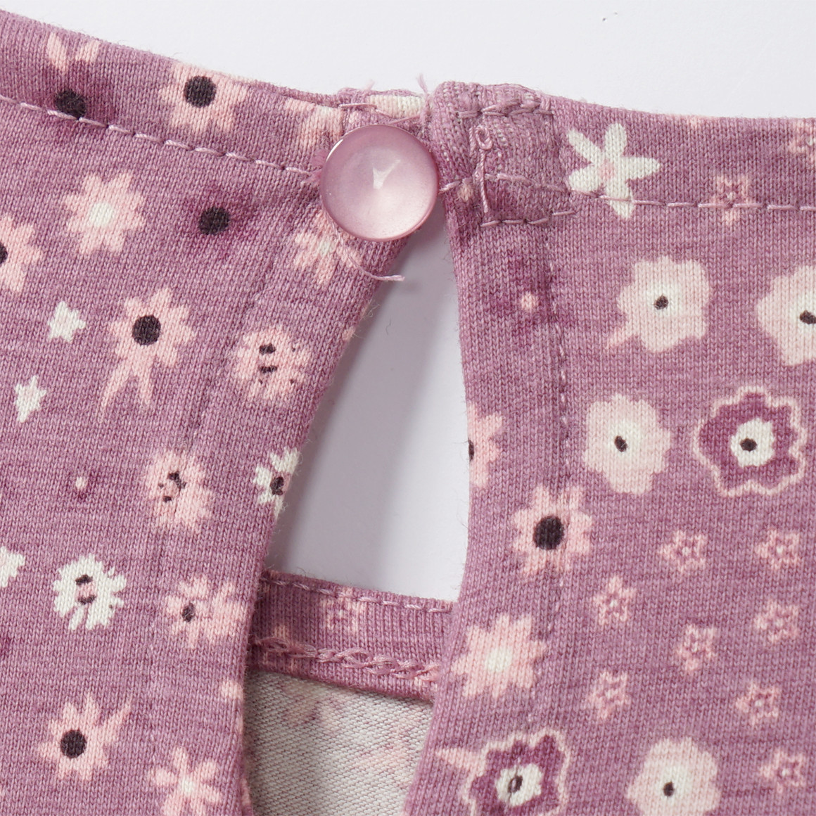 Meisjesjurk met bloemen all-over