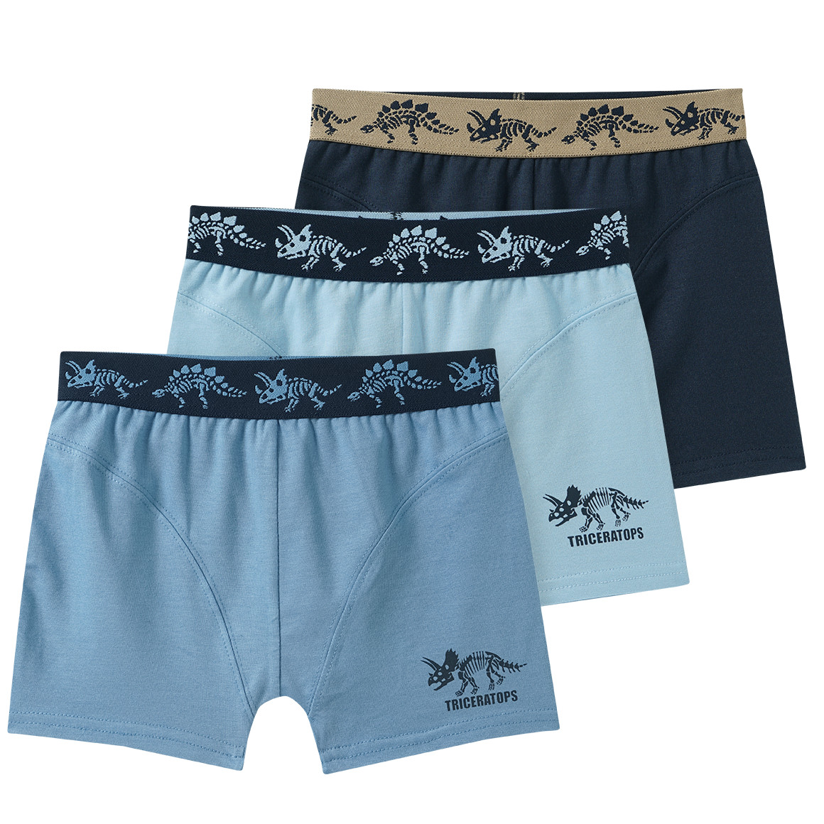 3 jongensboxers met biologisch katoen