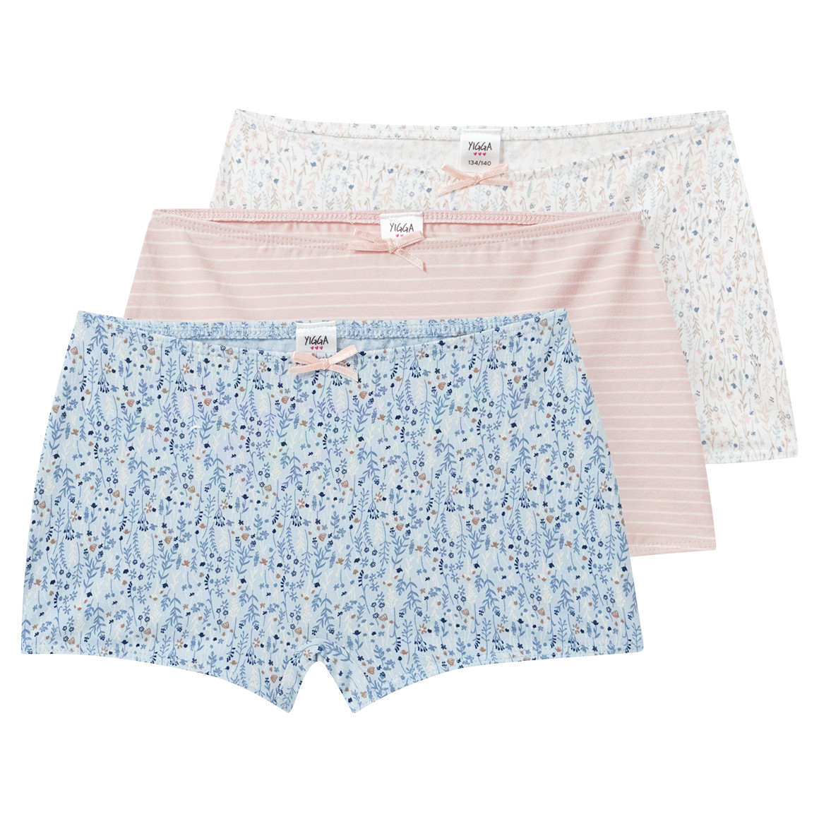 3 meisjes slips met biologisch katoen