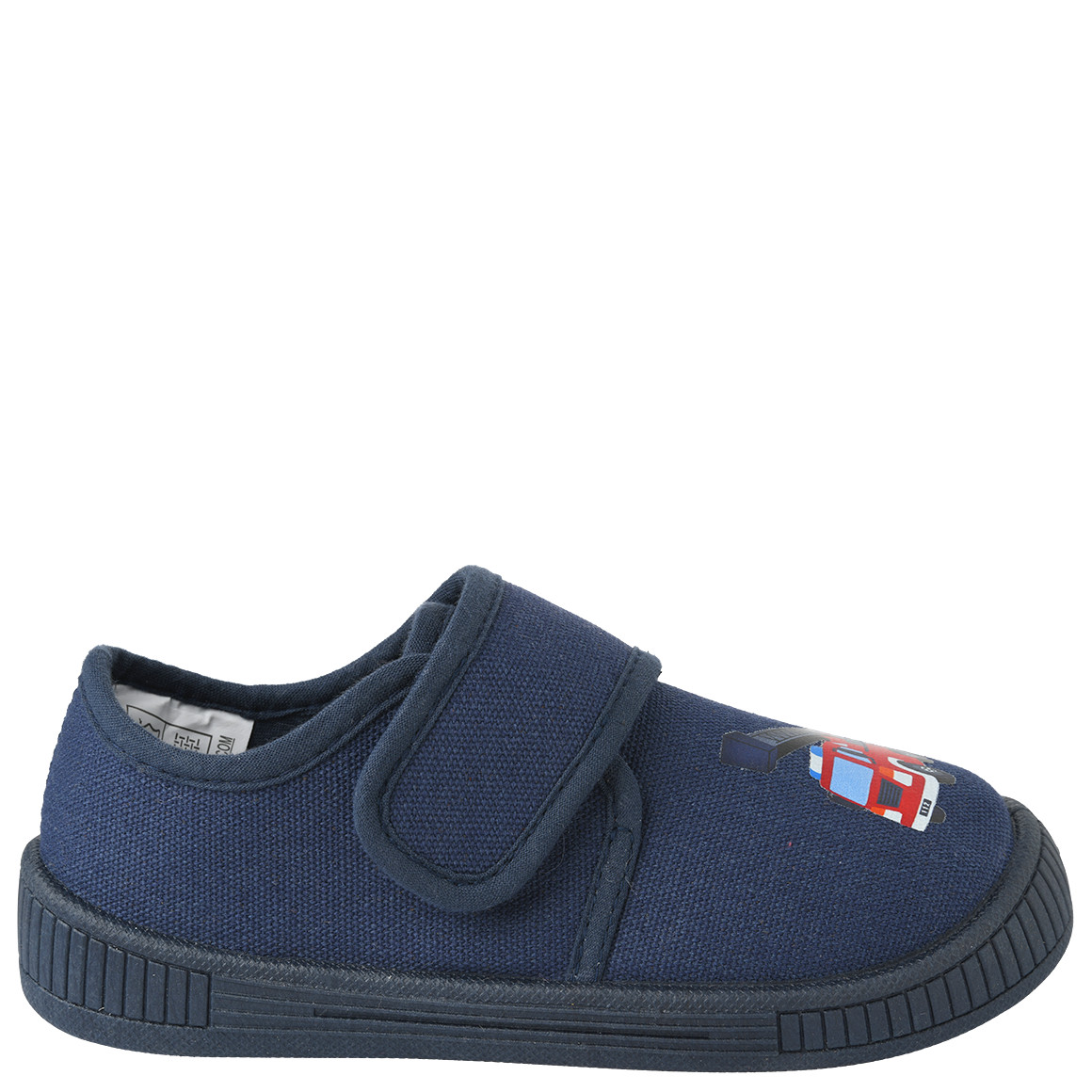 Pantoffels voor jongens met brandweermotief