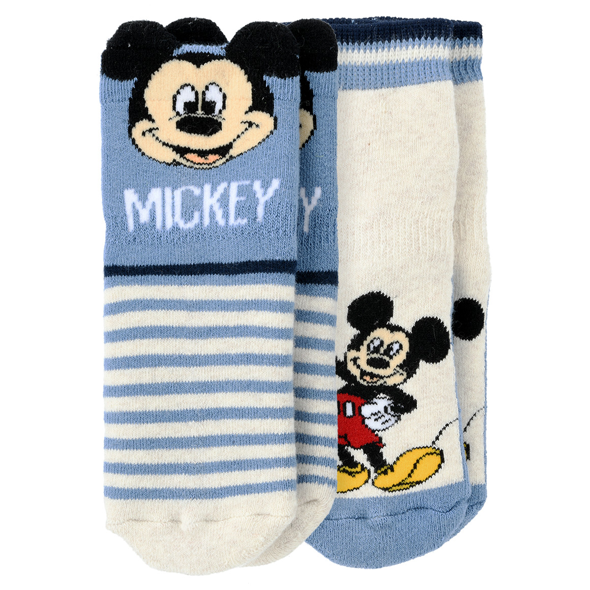 2 Paar Micky Maus Stoppersocken im Set