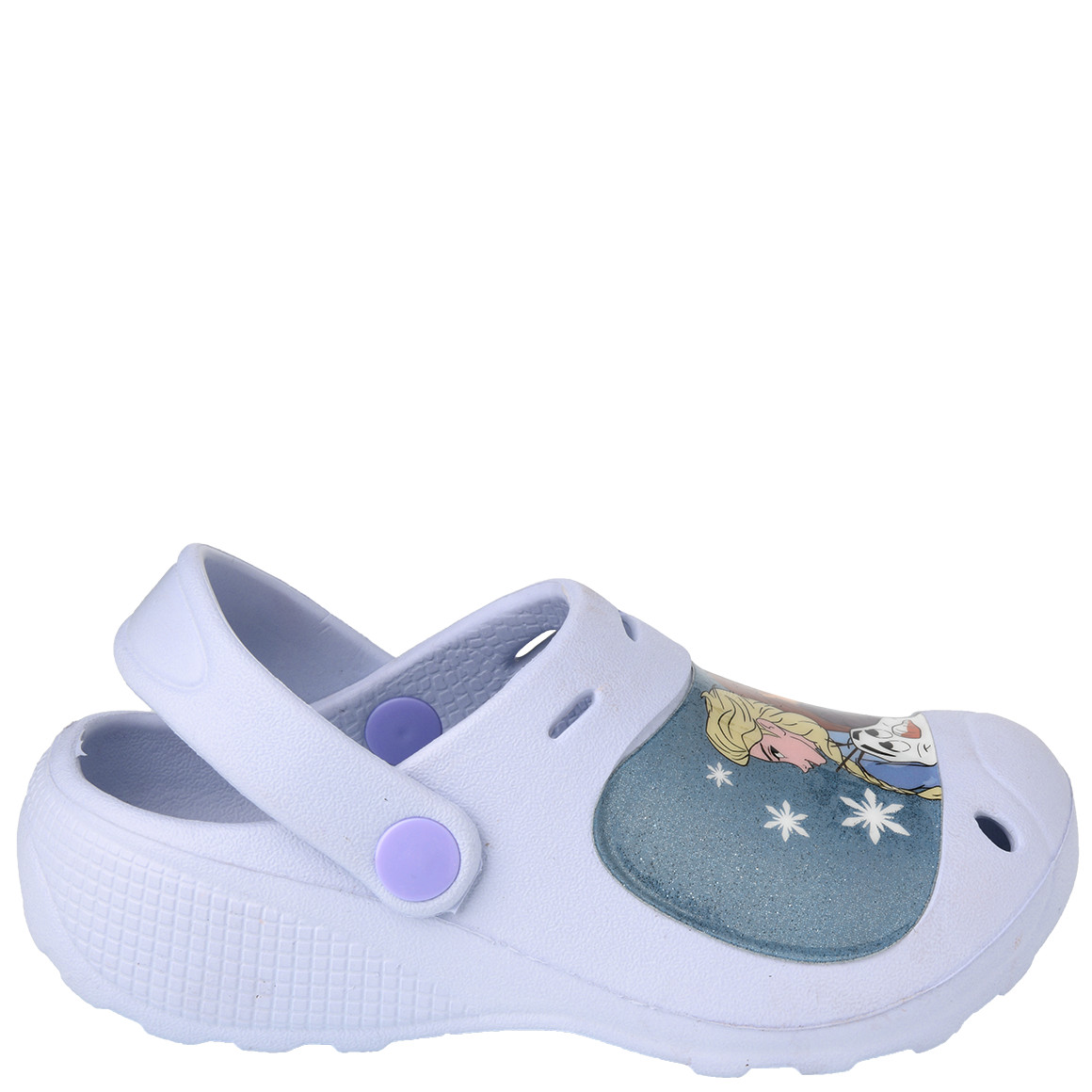De Frozen badslippers met bandjes