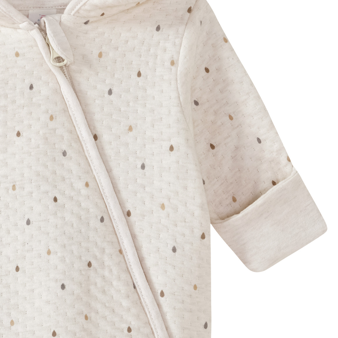 Pasgeboren jumpsuit met capuchon