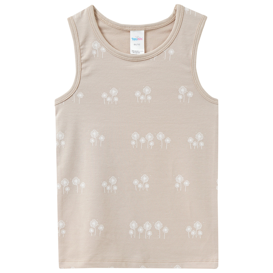 2 Baby Unterhemden mit Pusteblumen-Print