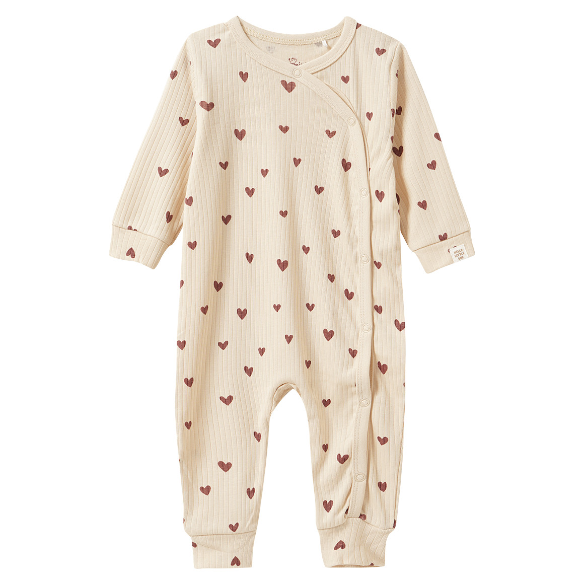 Newborn Schlafanzug mit Herz-Allover