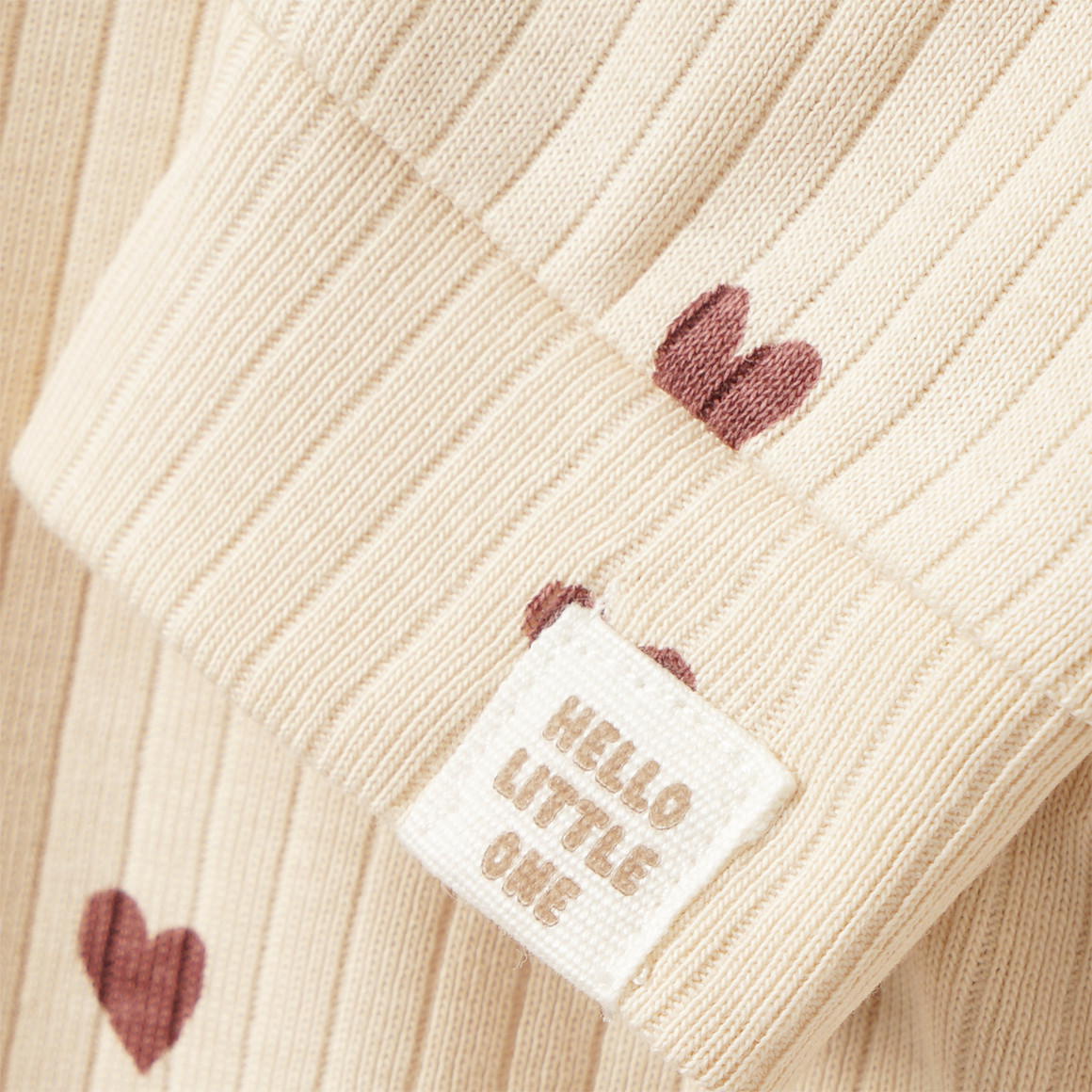 Newborn Schlafanzug mit Herz-Allover