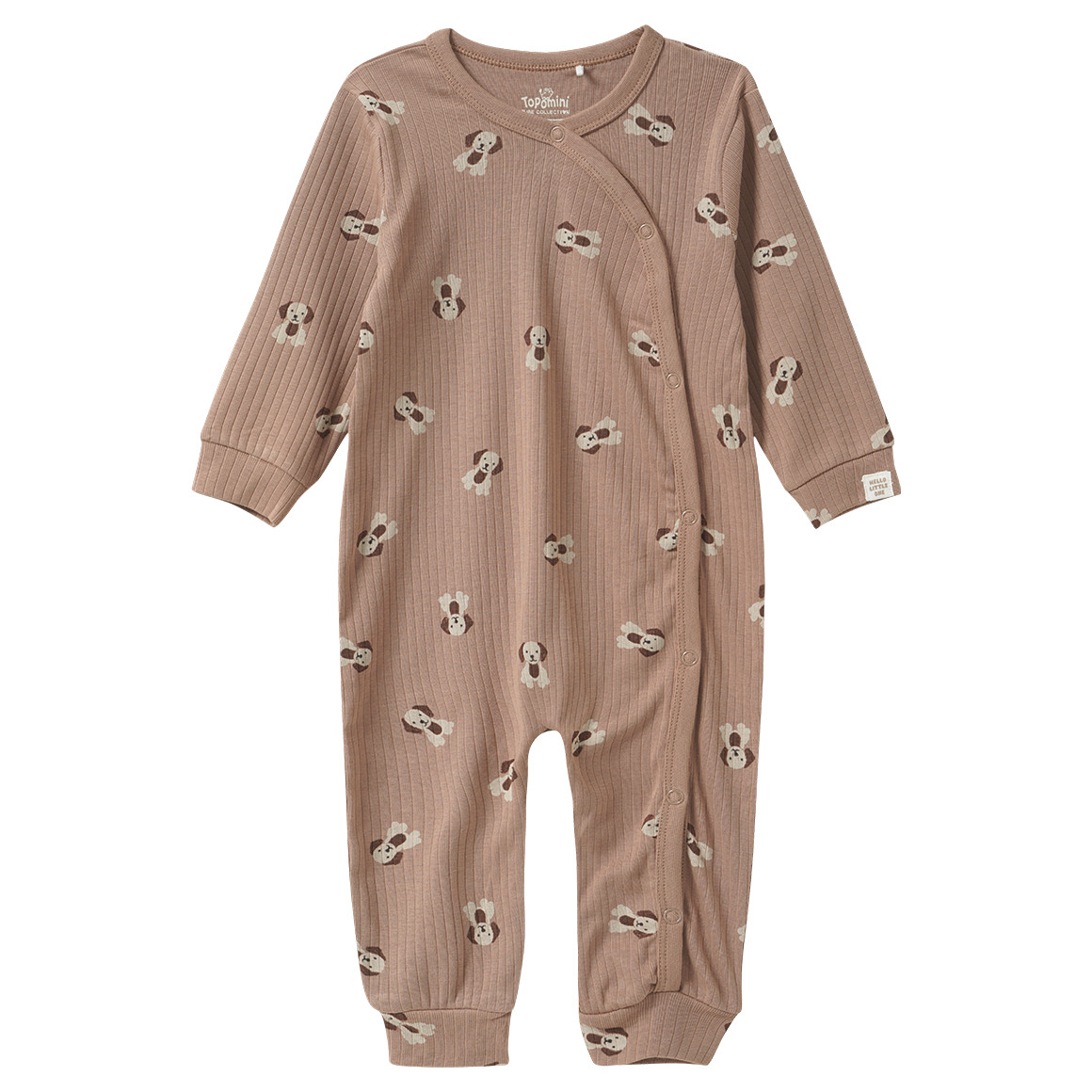 Geboorte pyjama met hond all-over