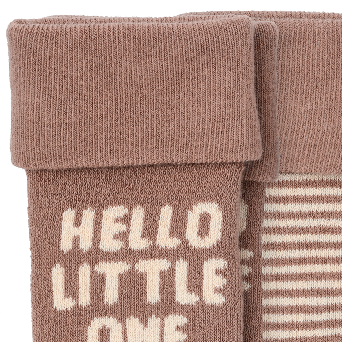 2 paar badstof sokken voor pasgeborenen