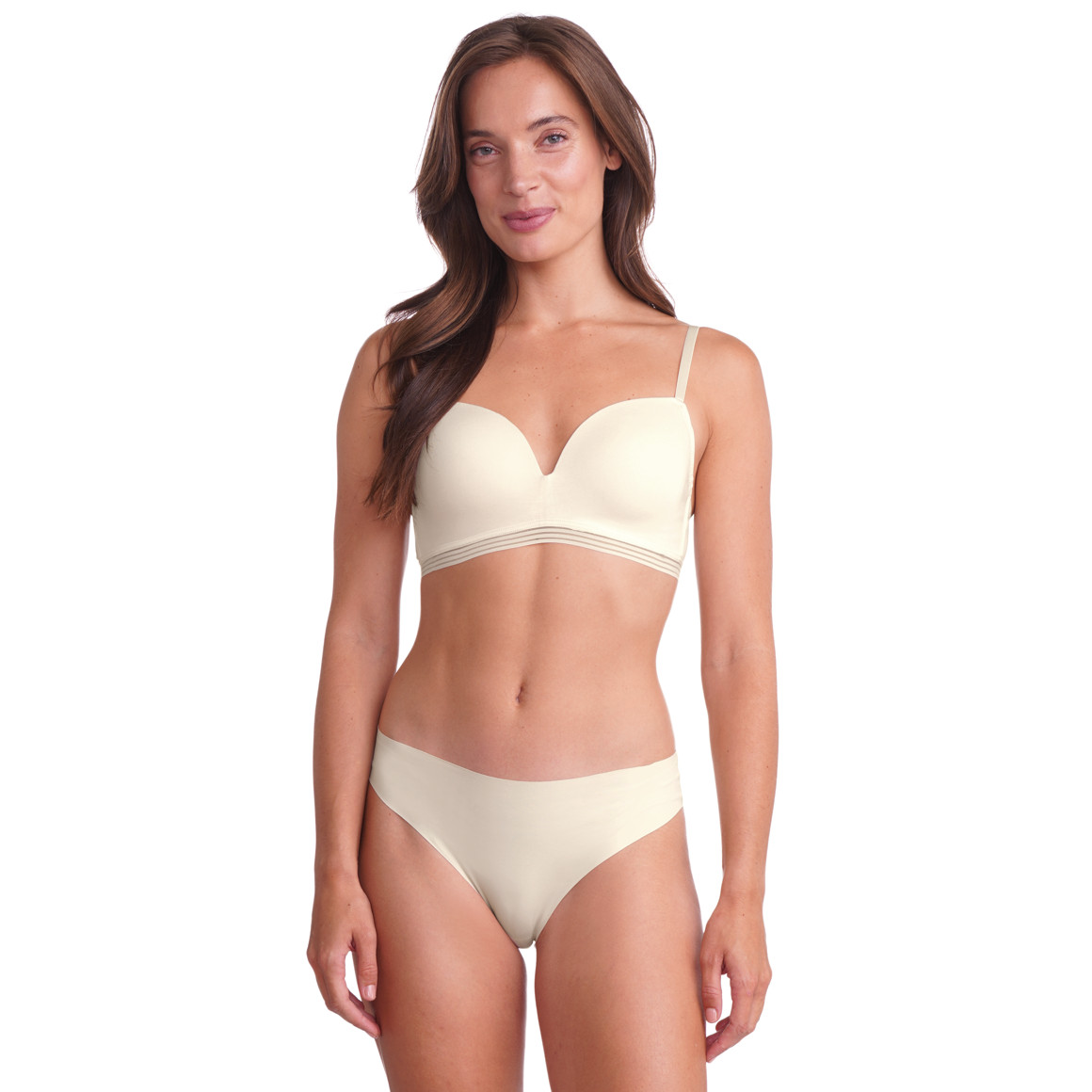 Naadloze damesslip van zachte microvezel