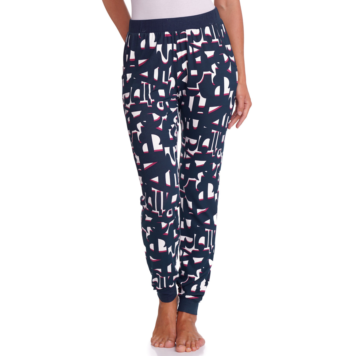 Damen Schlafhose mit Allover-Muster