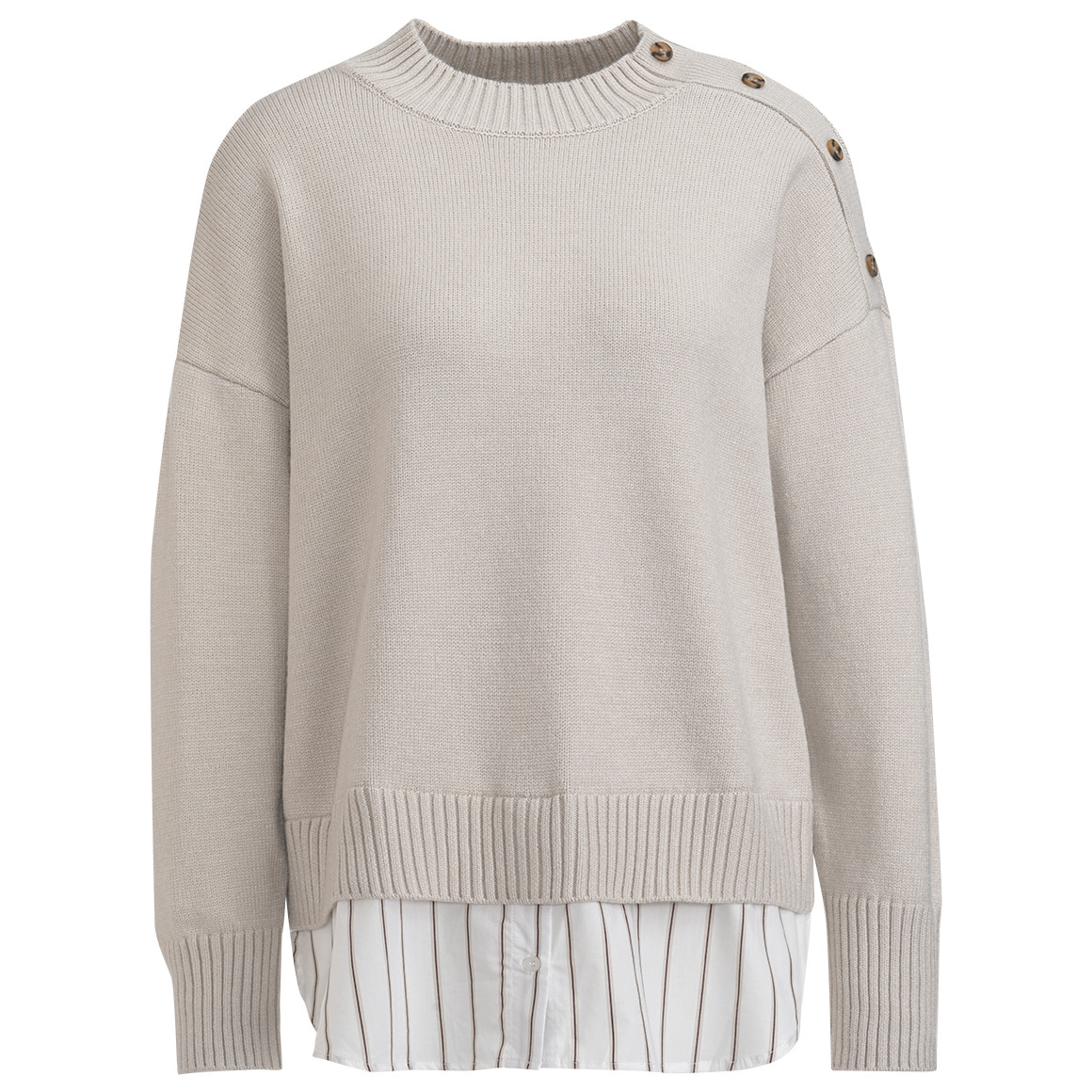 Gebreide trui voor dames in gelaagde look