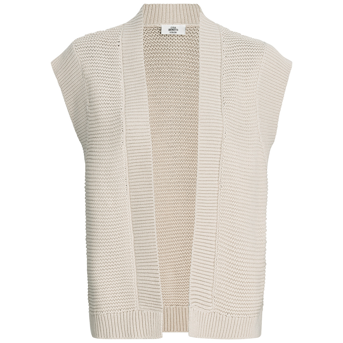 Dames gebreid vest in kort model