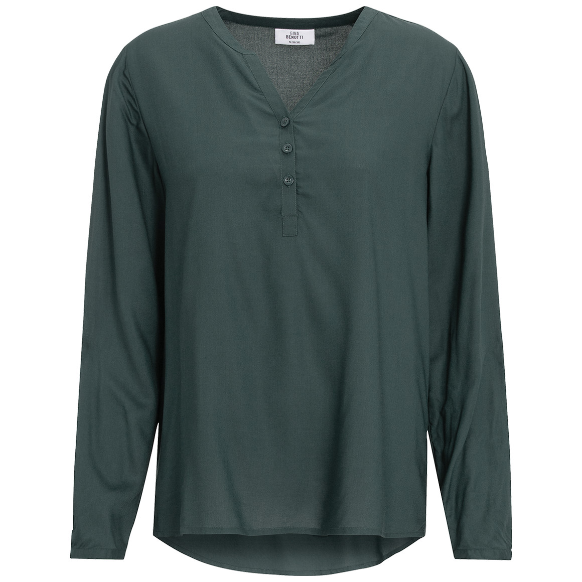 Damesblouse met omgeslagen mouwen