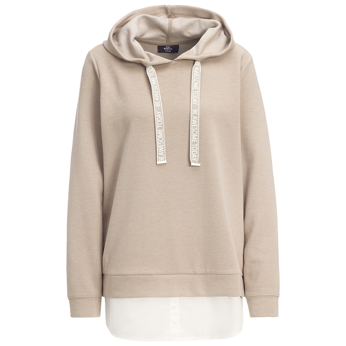Damen Hoodie im Lagen-Look
