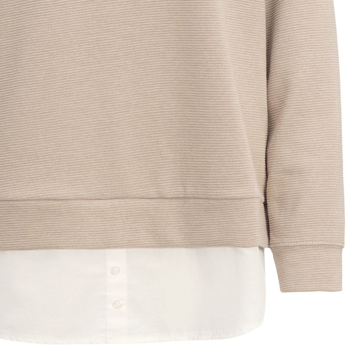 Damen Hoodie im Lagen-Look