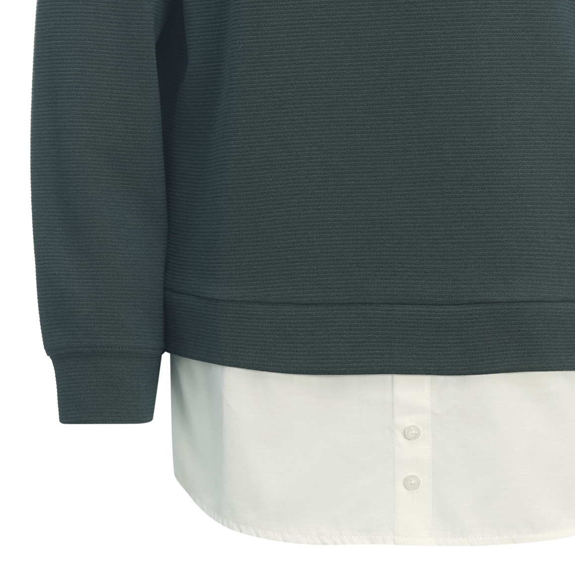 Damescapuchon in een gelaagde look