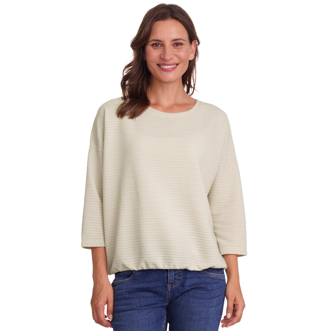 Dames overhemd met 3/4 mouwen