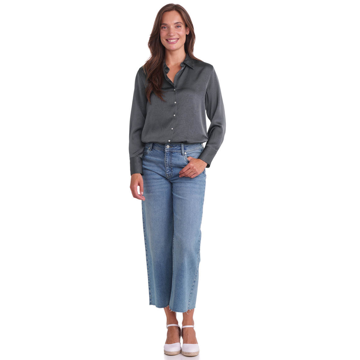 Dames jeans met wijde pijpen