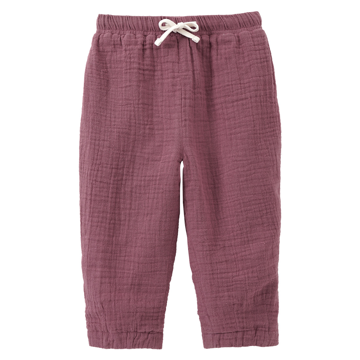 Baby mousseline broek met slip-on tailleband