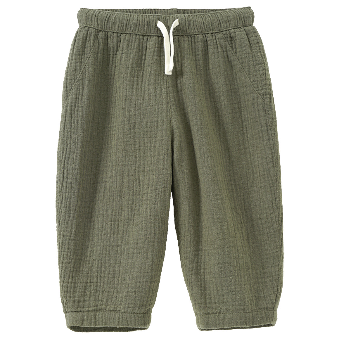 Baby mousseline broek met slip-on tailleband