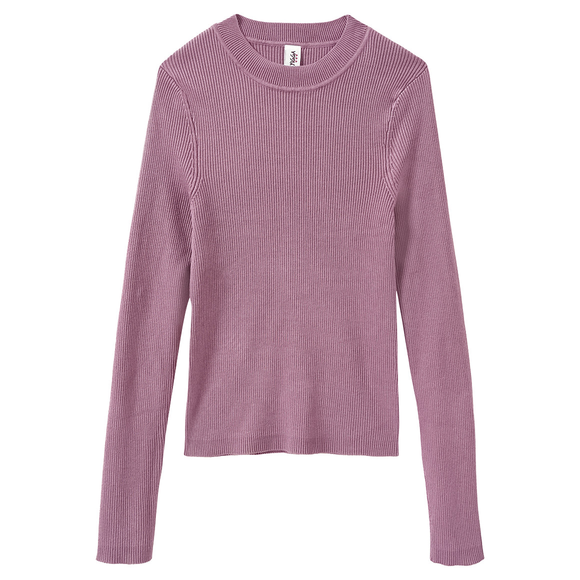 Meisjes fijngebreide trui effen kleur