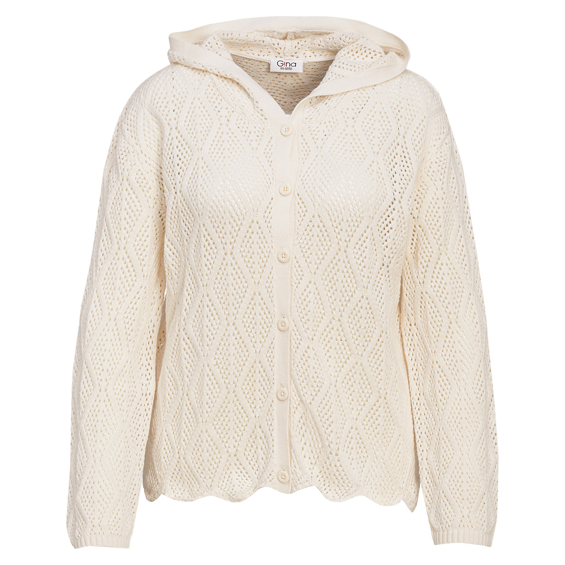 Damen Strickjacke mit Kapuze