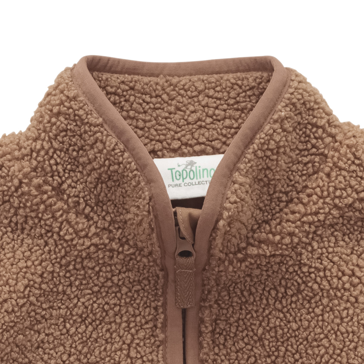 Jongens teddyjas met opstaande kraag