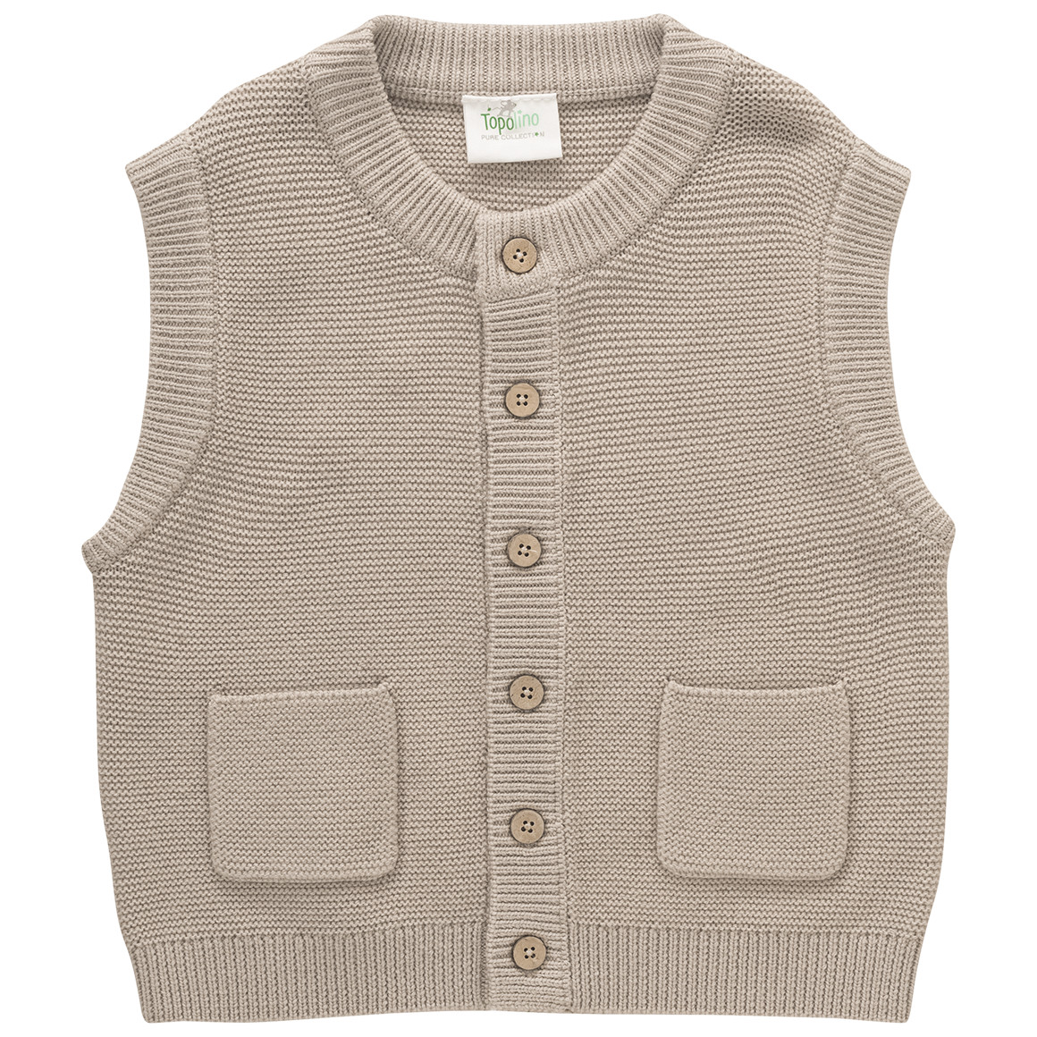 Jungen Woll-Strickweste mit Knopfleiste